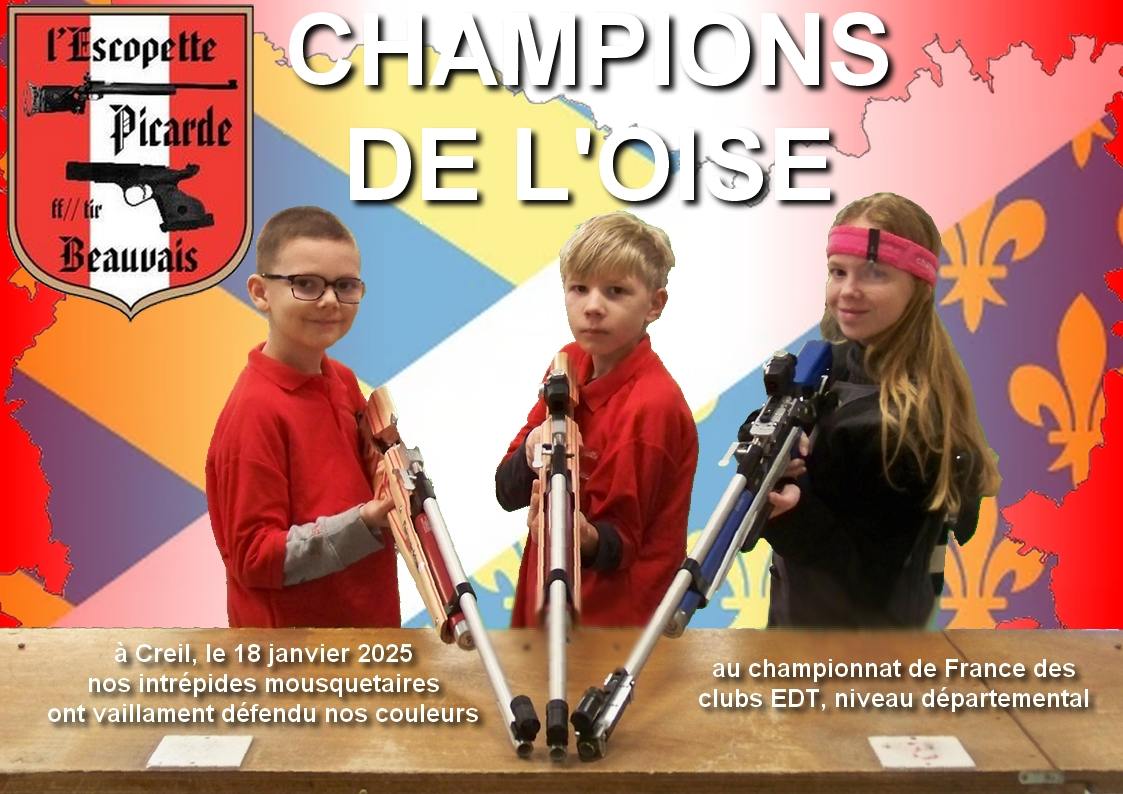 nos mousquetaires champions de l'Oise